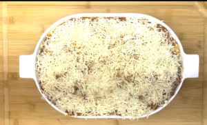 top with final layer of parmesan